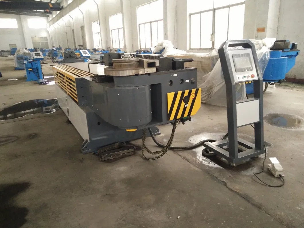 Hydraulic CNC Tube Bender, Wheel Barrow Full Automatic Pipe Bending Machine for Copper, Stainless Steel, Aluminum, Carbon Steel, Alloy (GM-114NCB)