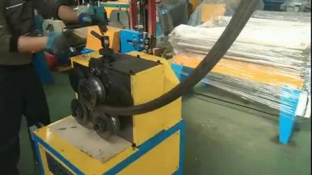 Electric Angle Crimping Flat Iron Channel Steel Rolling Pipe Bending Roller Machine